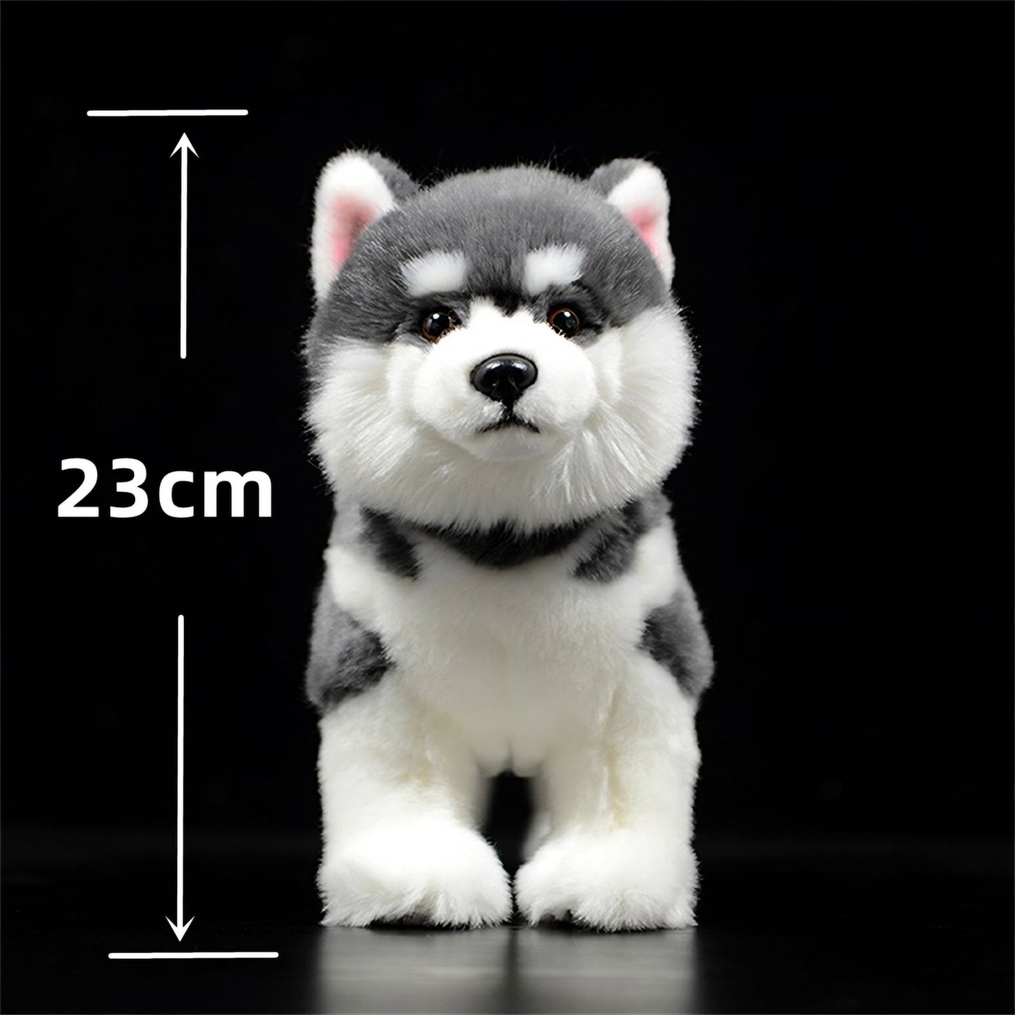 Realistic Alaskan Malamute Dog Plush