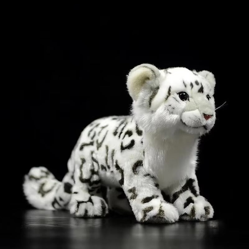 Realistic Baby Snow Leopard Plush