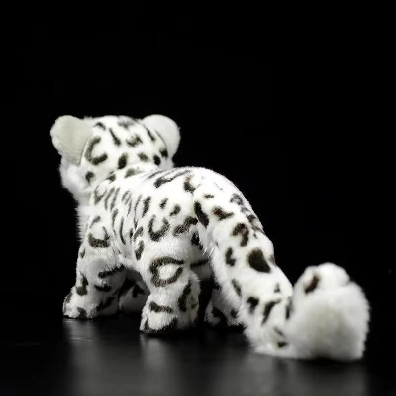 Realistic Baby Snow Leopard Plush