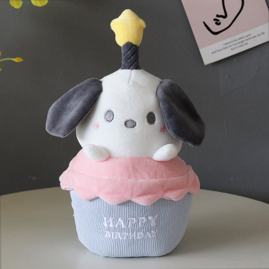 White Rabbit Birthday Cake Plush