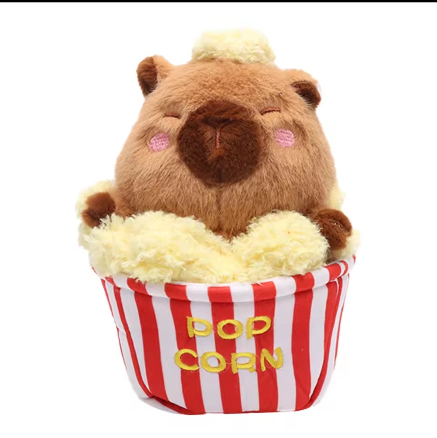 Popcorn Box Capybara Plush