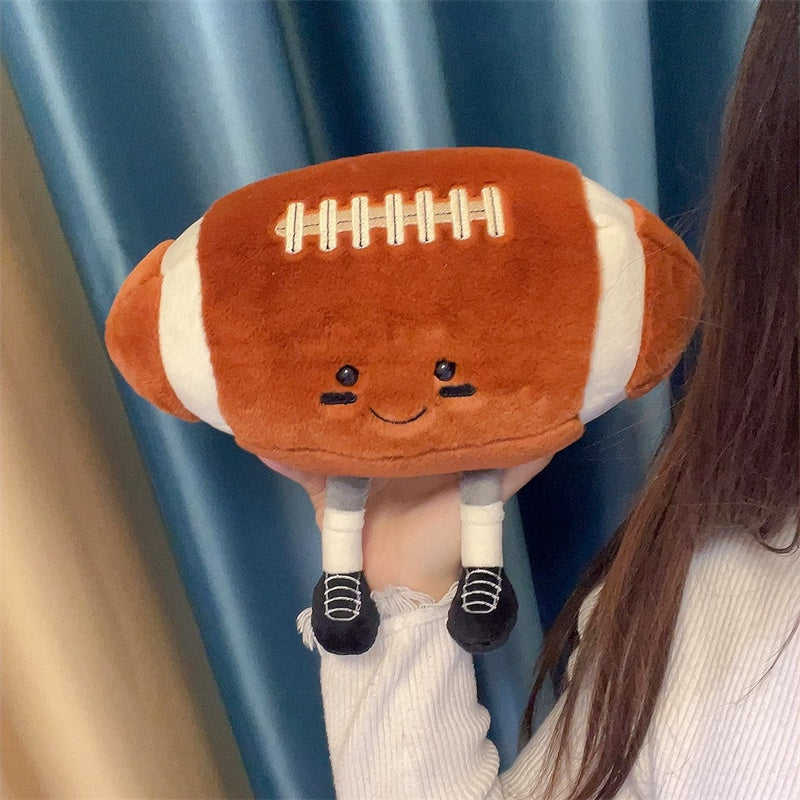 Cute American Football Ball with Legs Plush