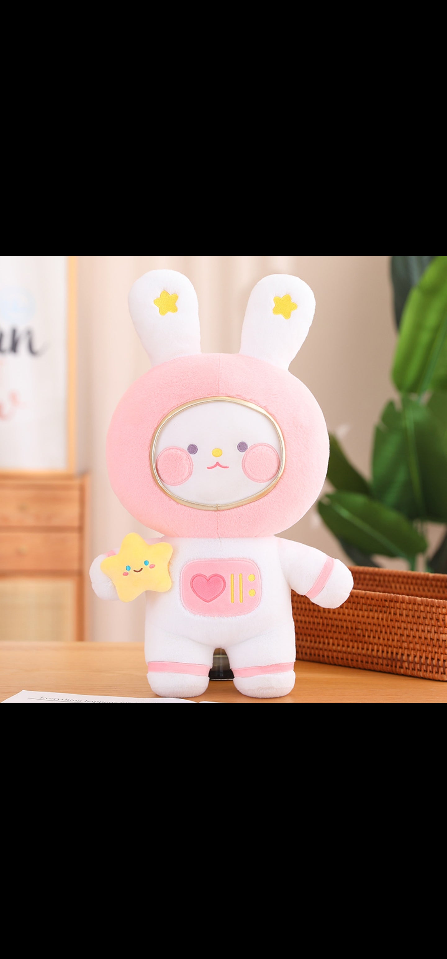 Kawaii Pink Astronaut Bunny Plush