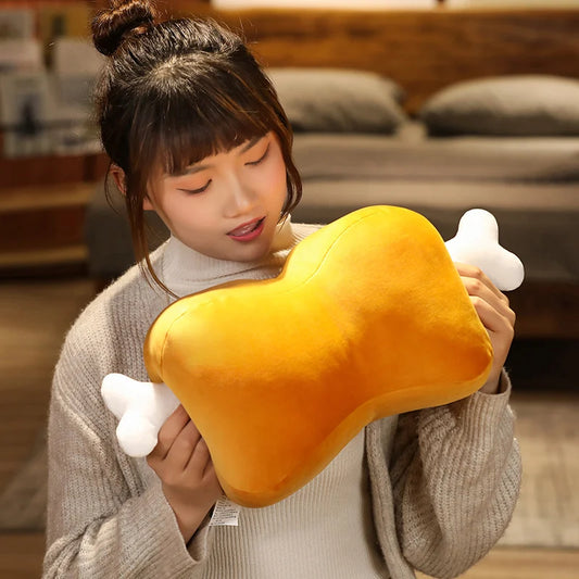 Chicken & Bone Handwarmer Plush