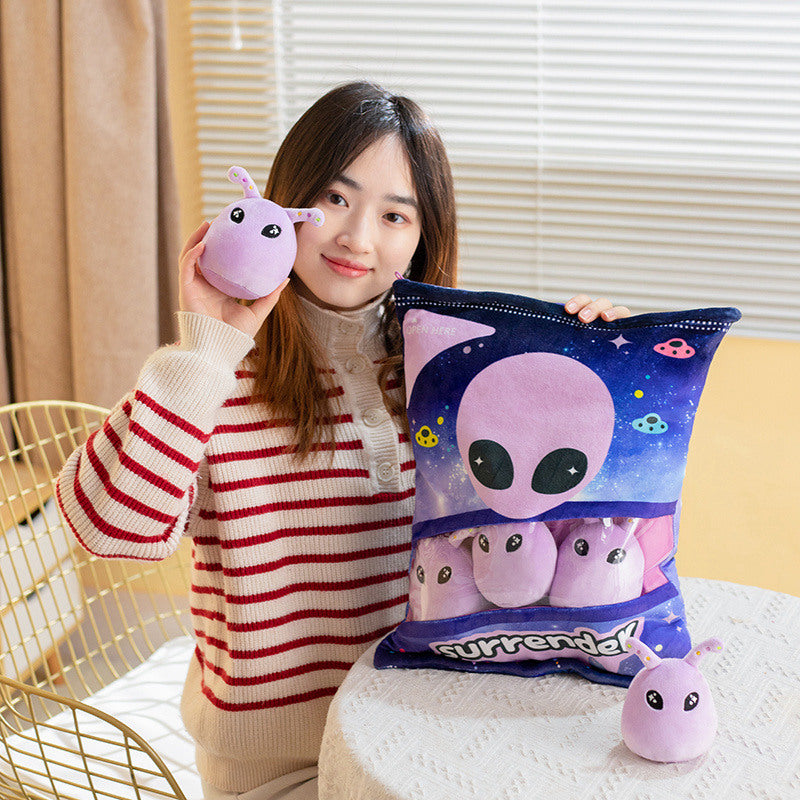 Purple Alien Stuffed Bag