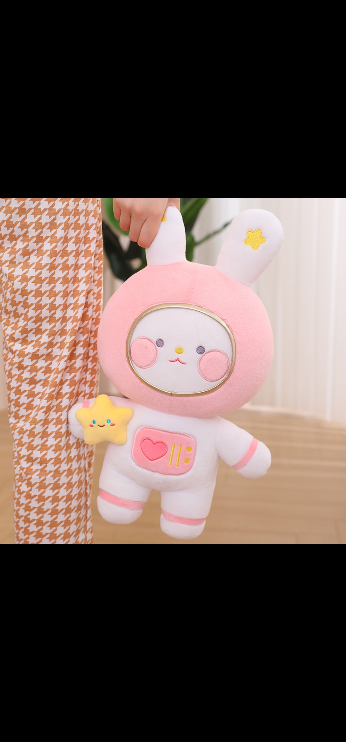 Kawaii Pink Astronaut Bunny Plush