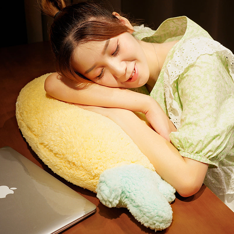 Fuzzy Pineapple Pillow Plush