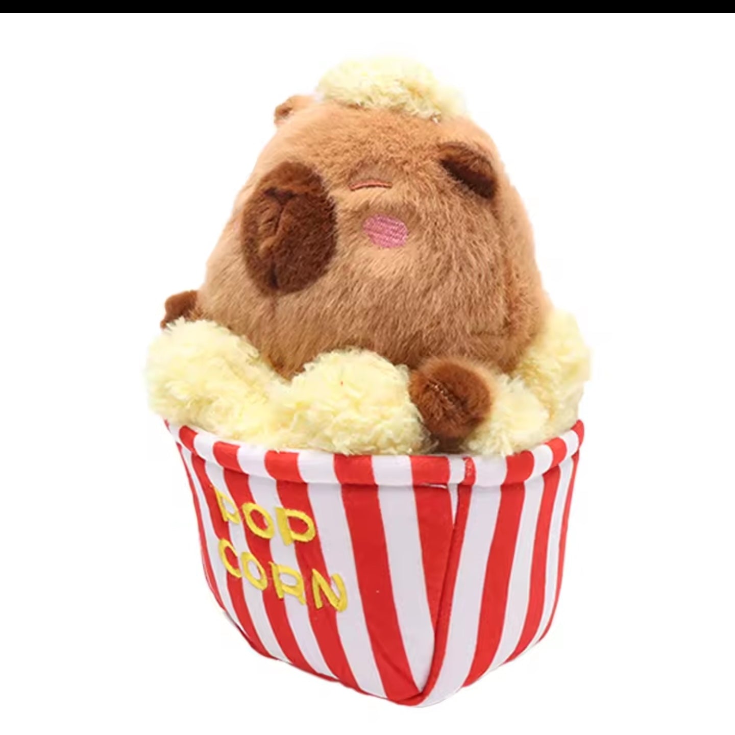 Popcorn Box Capybara Plush