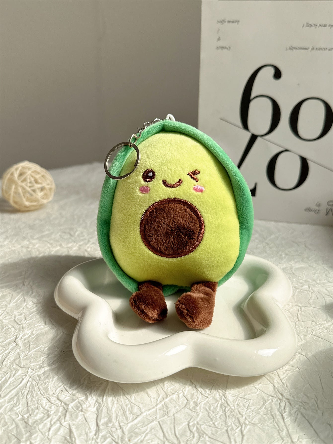 Cute Avocado Keychain