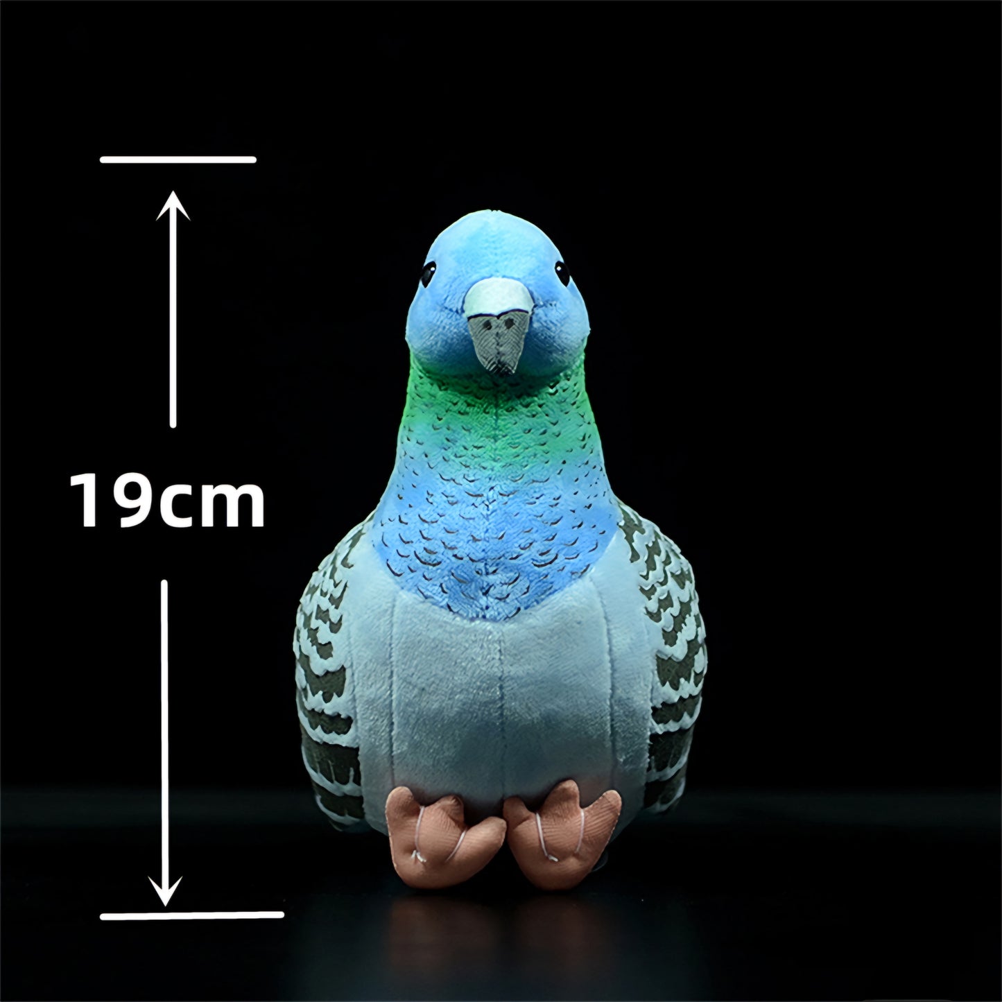 Realistic Blue Ground Dove Plush