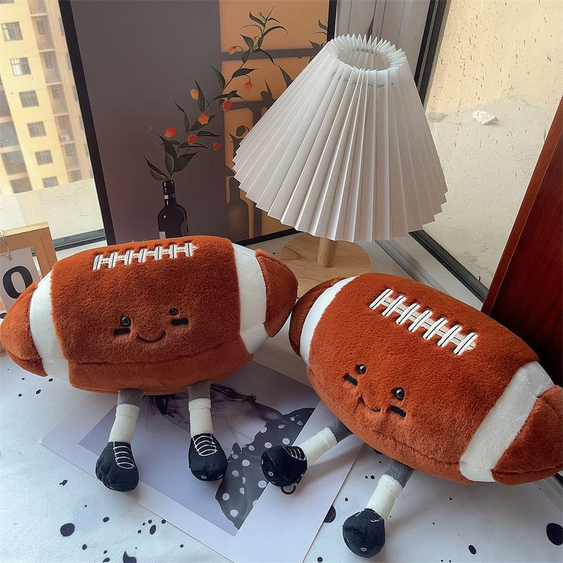 Cute American Football Ball with Legs Plush