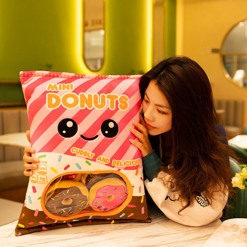 Donut Bag Stuffed Plush Toy