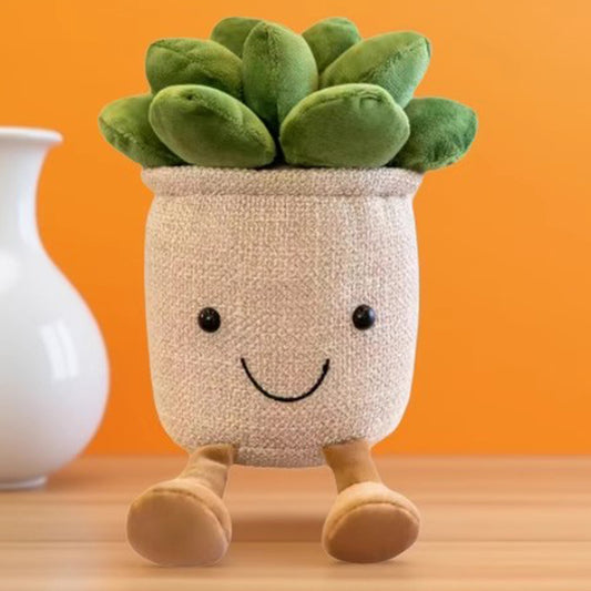 White Pot Cactus Plush