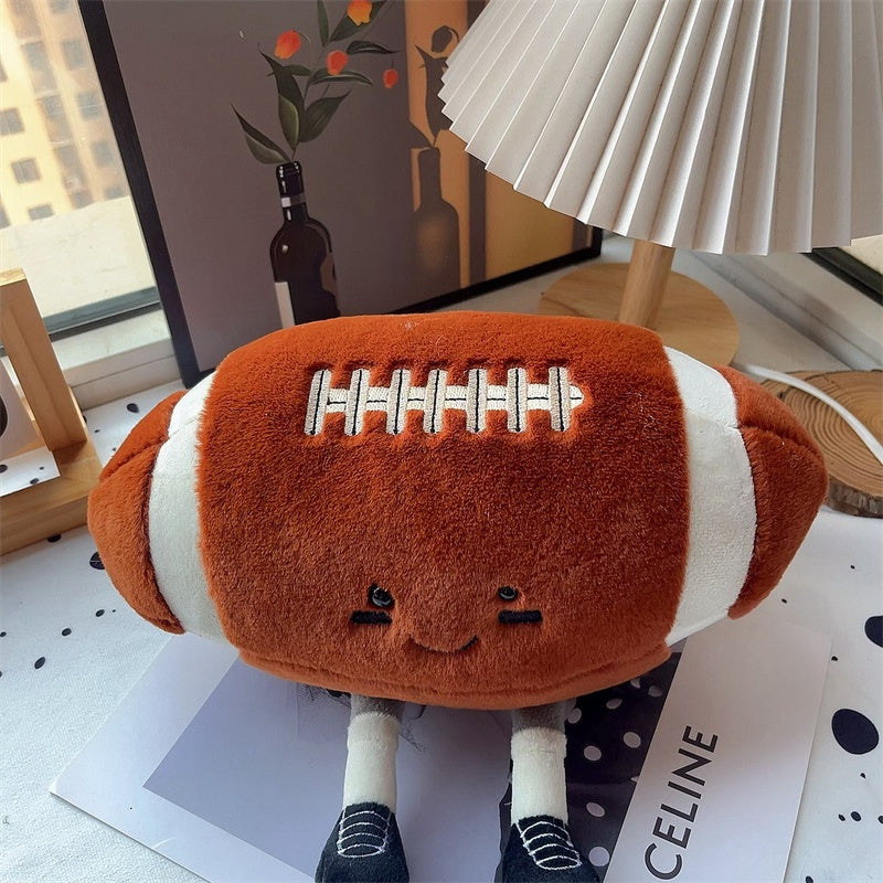 Cute American Football Ball with Legs Plush