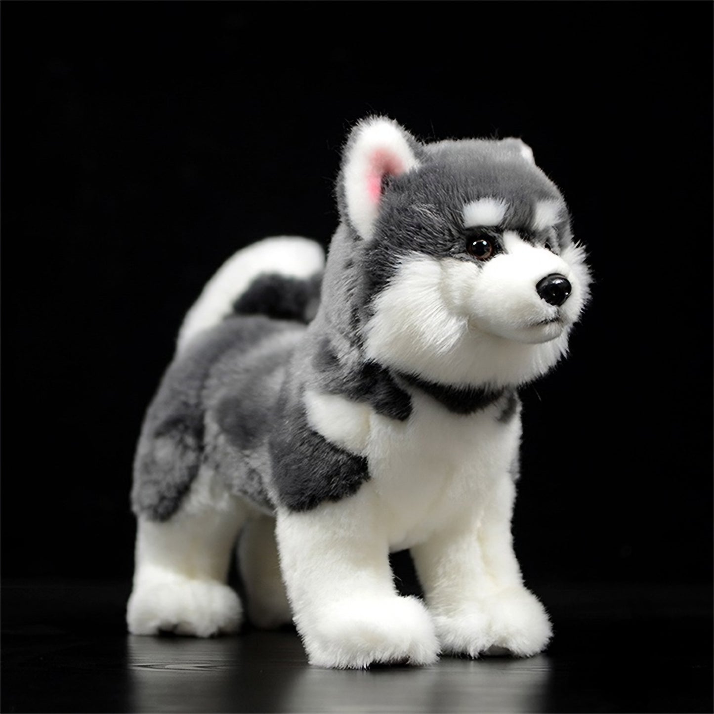 Realistic Alaskan Malamute Dog Plush