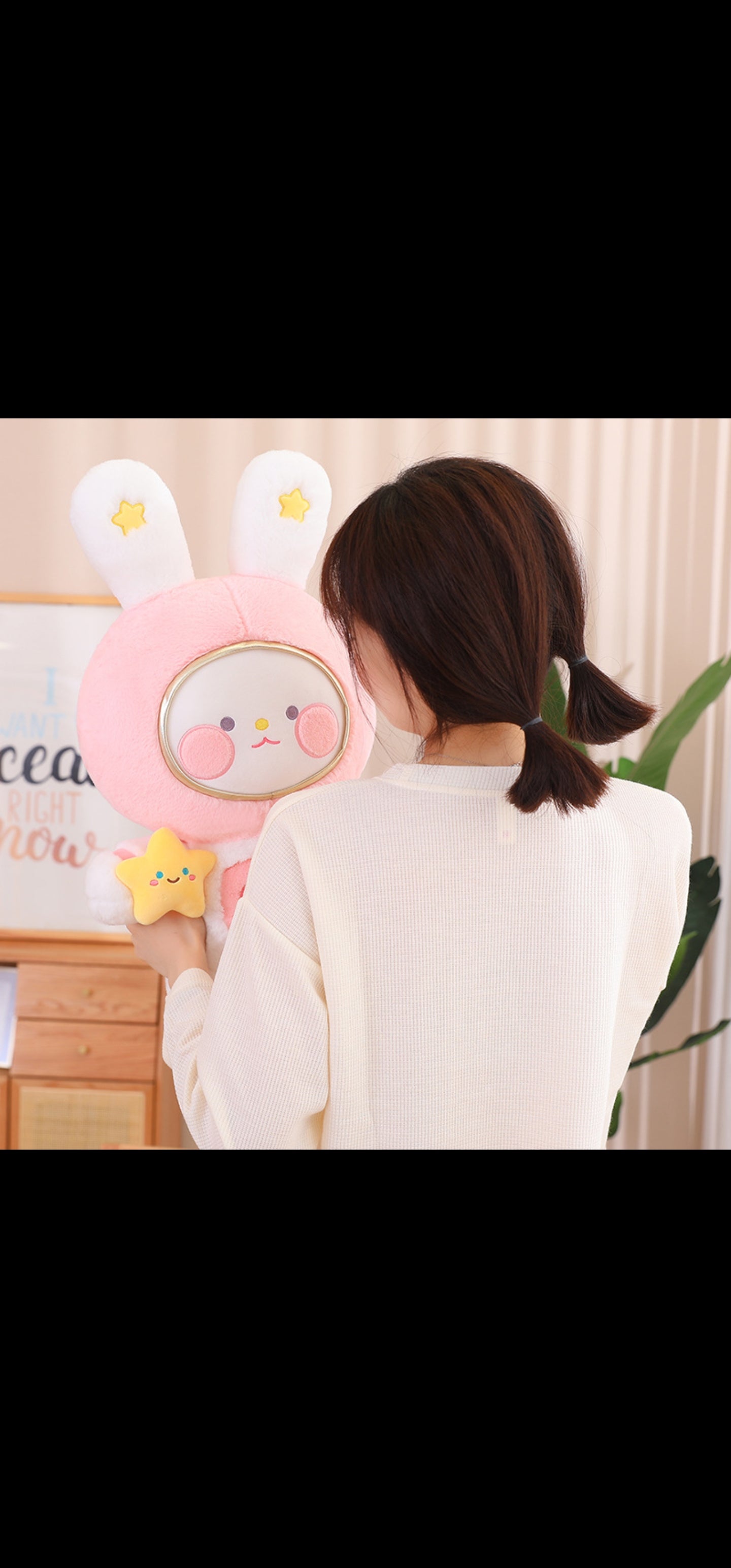 Kawaii Pink Astronaut Bunny Plush