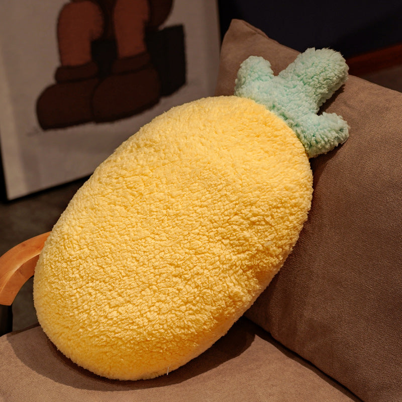 Fuzzy Pineapple Pillow Plush