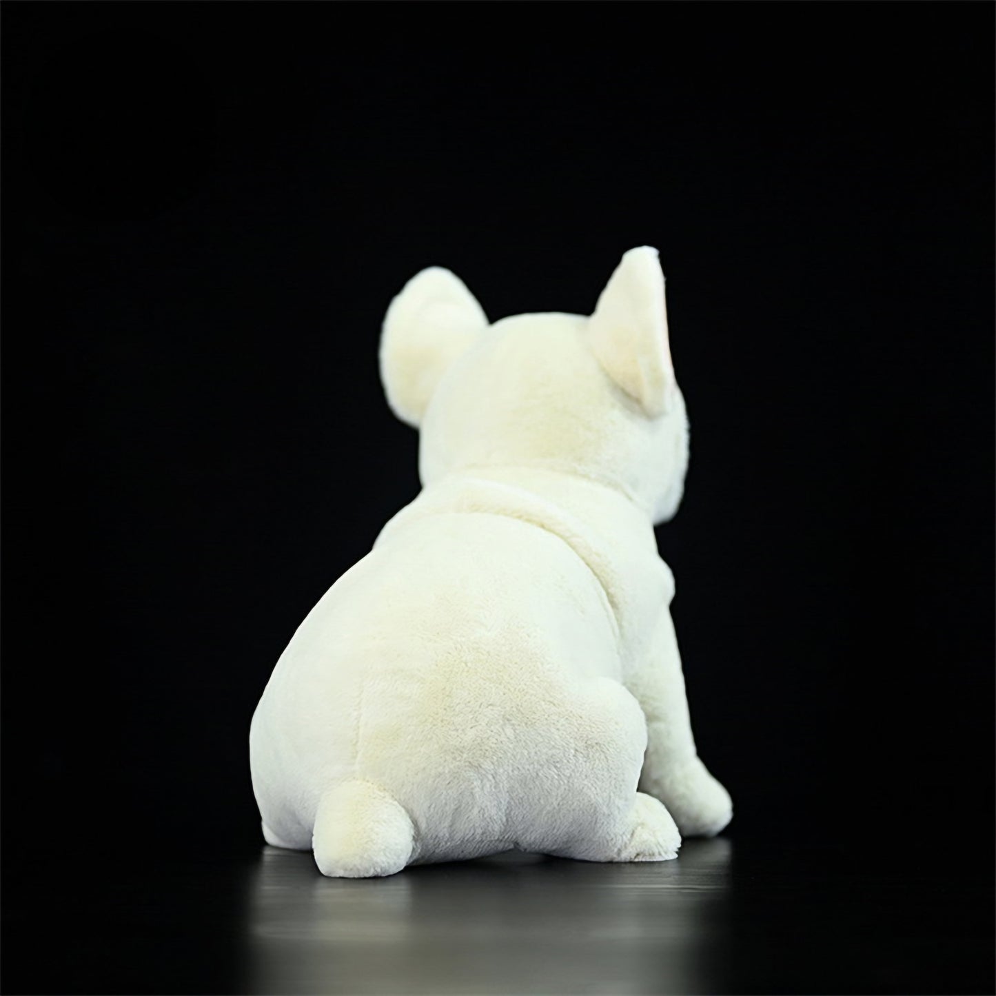 Realistic White French Bulldog Puppy Plush