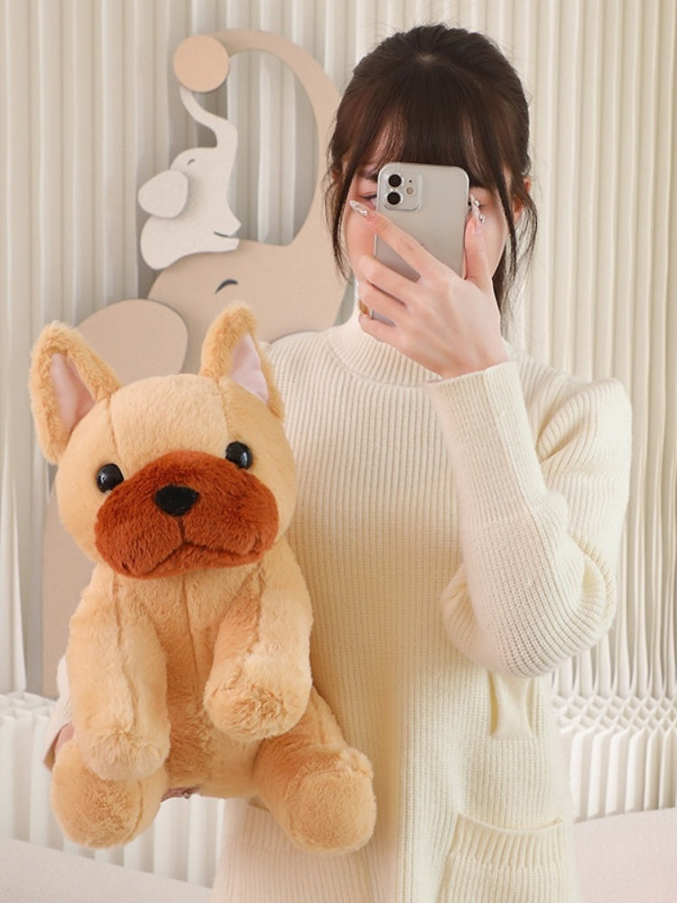 Fluffy French Bulldog Plush
