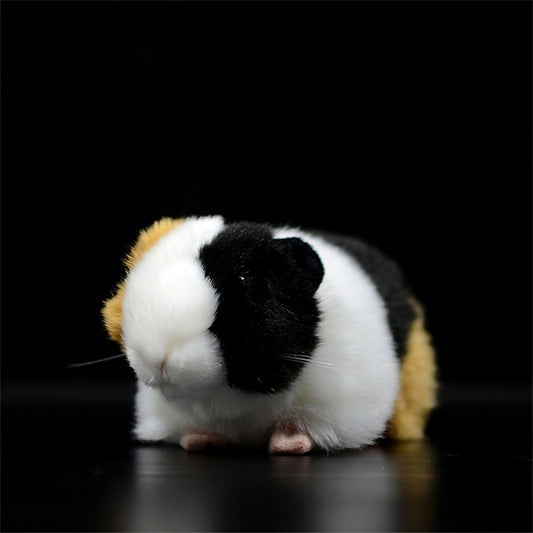 Realistic Tricolour Guinea Pig Plush