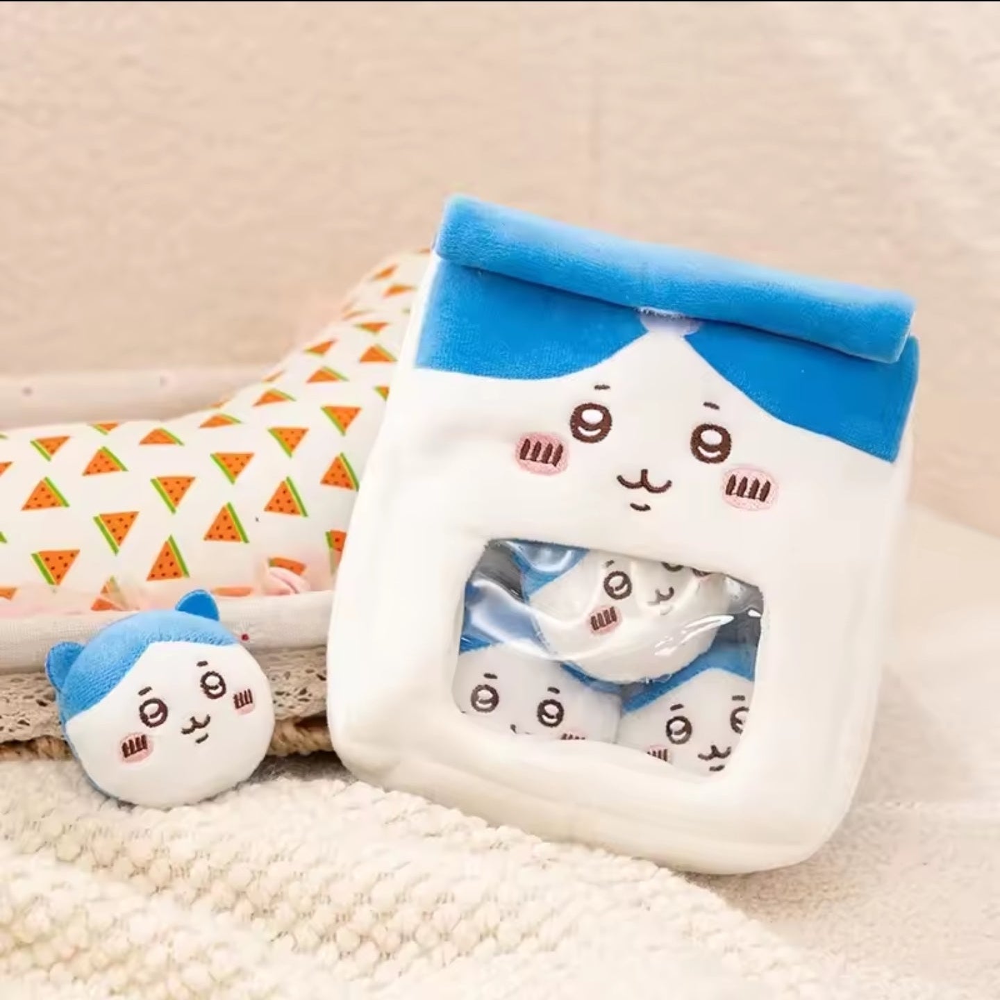 Kawaii Hachiware Plush Pouch
