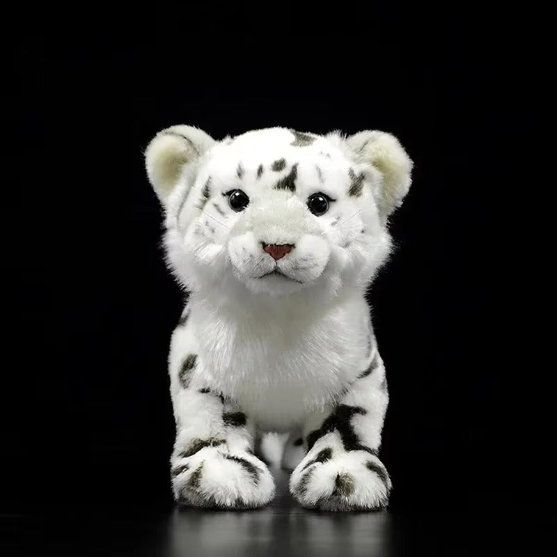 Realistic Baby Snow Leopard Plush