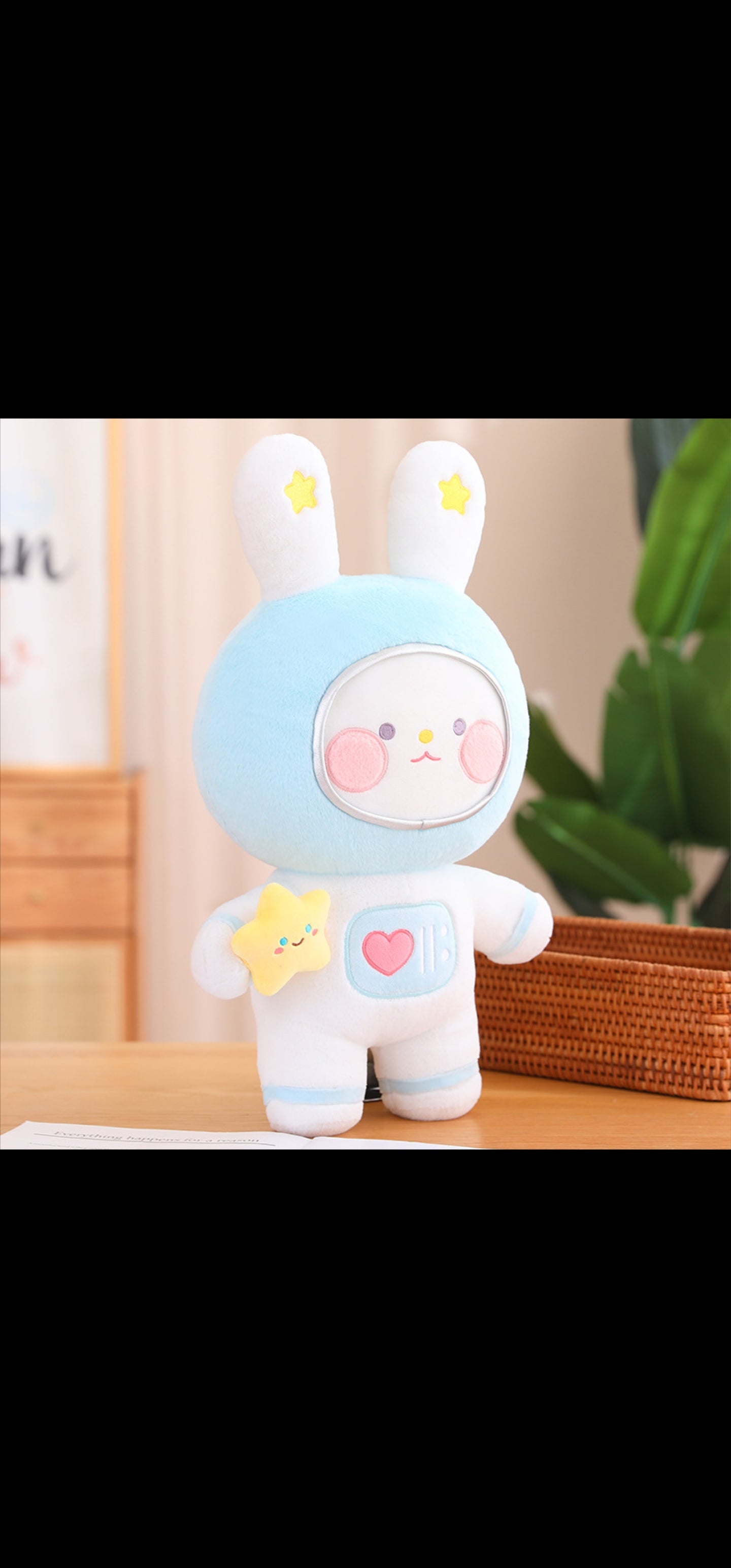 Kawaii Blue Astronaut Bunny Plush