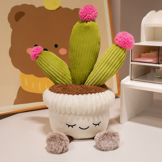 Kawaii Pink Tip Cactus Plush