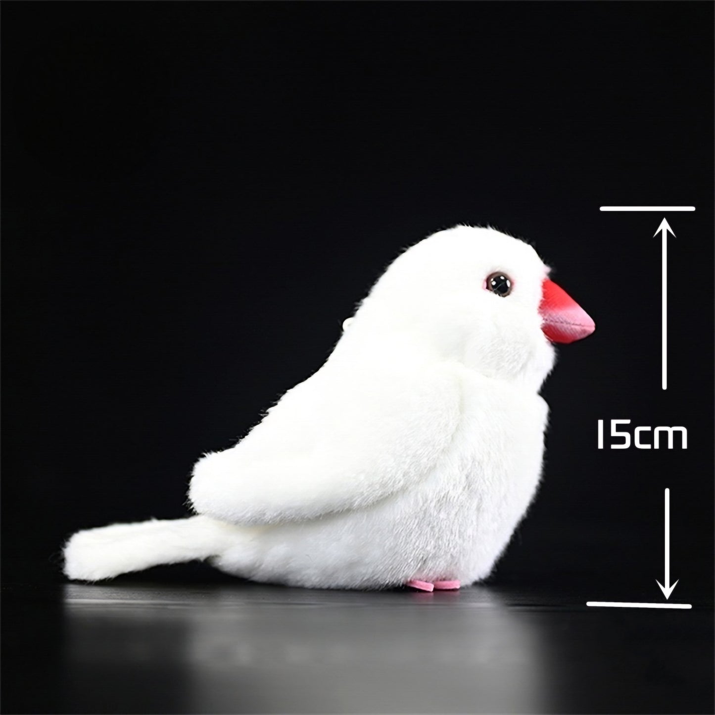 Realistic White Java Bird Plush