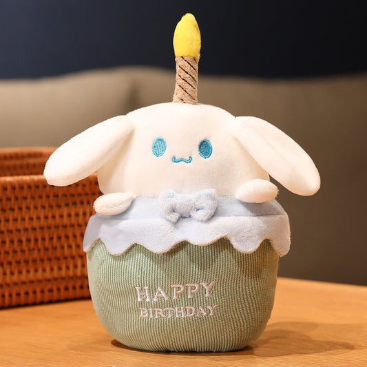 White Rabbit Birthday Cake Plush