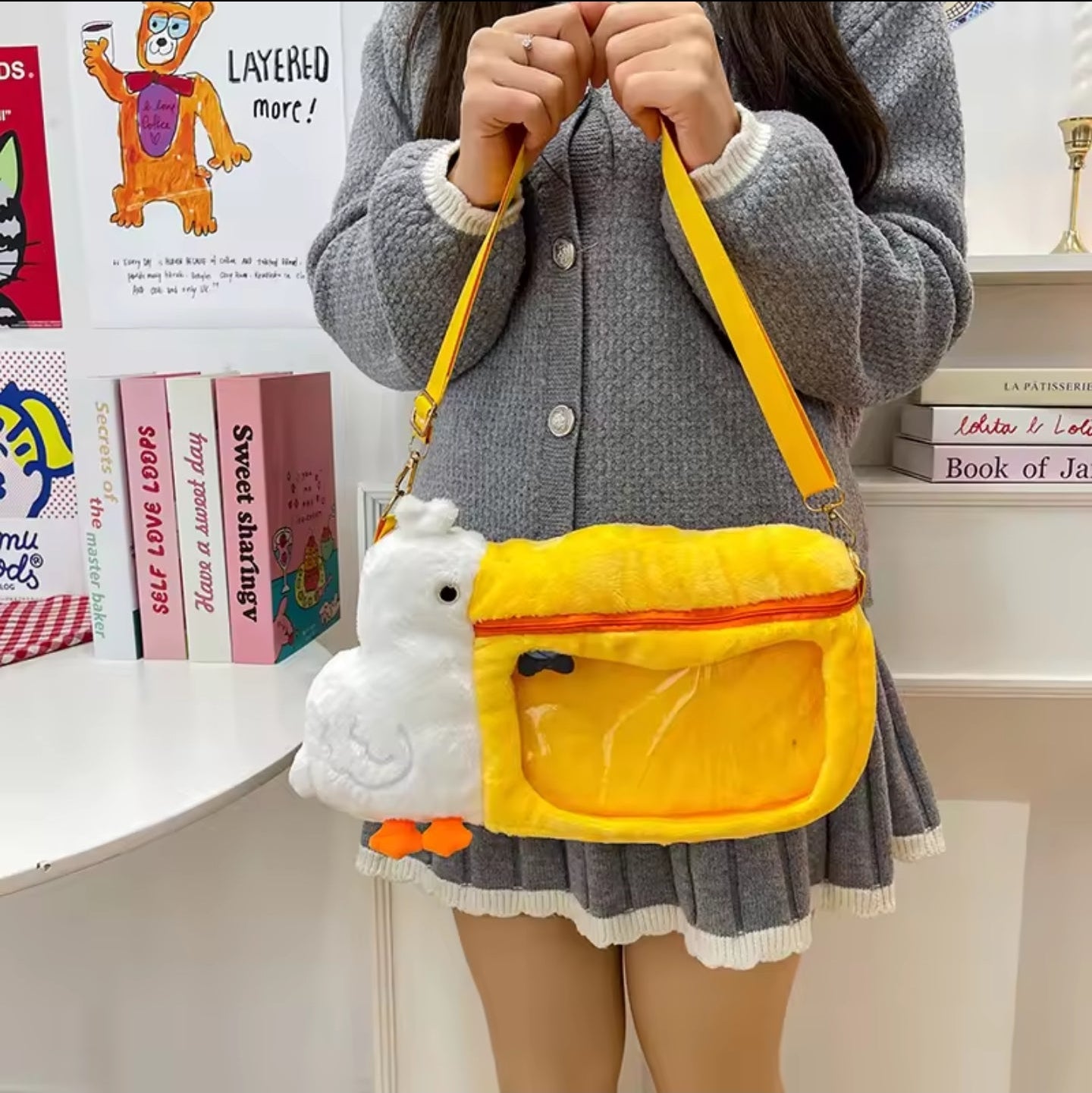 Cute See-Through Pelican Bag