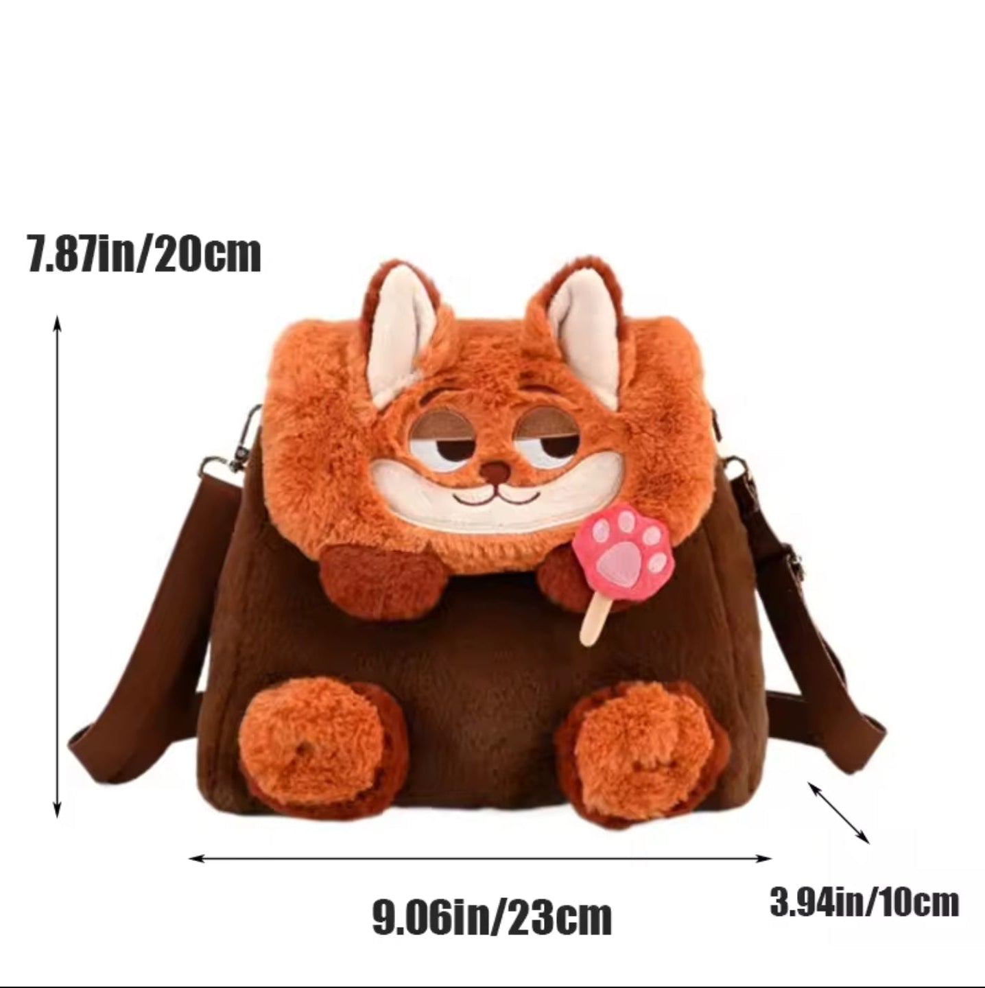 Cute Cartoon Fox Plush Bag