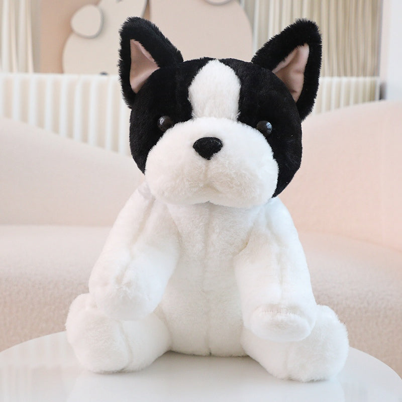 White Fluffy French Bulldog Plush