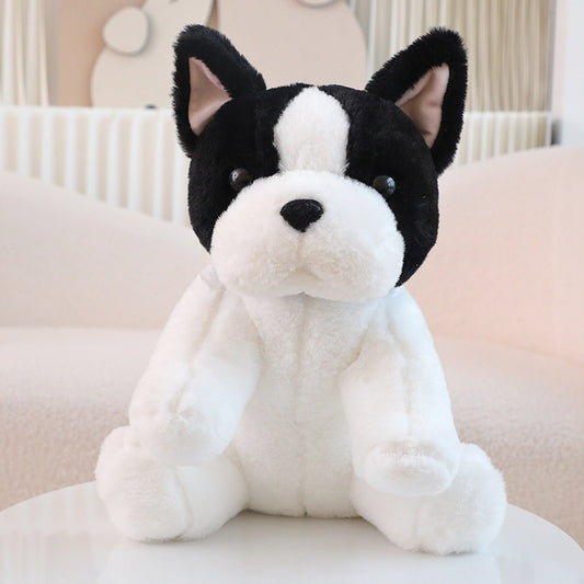 White Fluffy French Bulldog Plush
