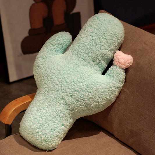 Fuzzy Cactus Pillow Plush