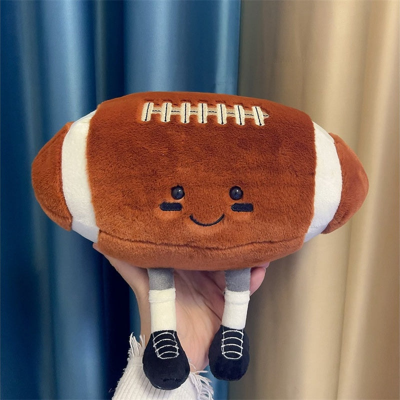 Cute American Football Ball with Legs Plush