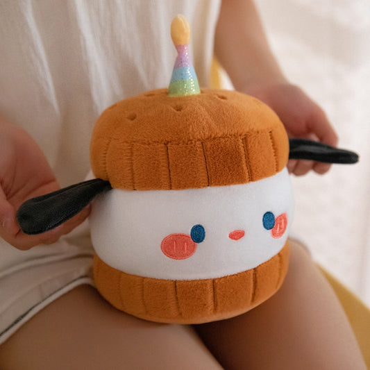 Kawaii Dog Cookie Dough Cake Plush