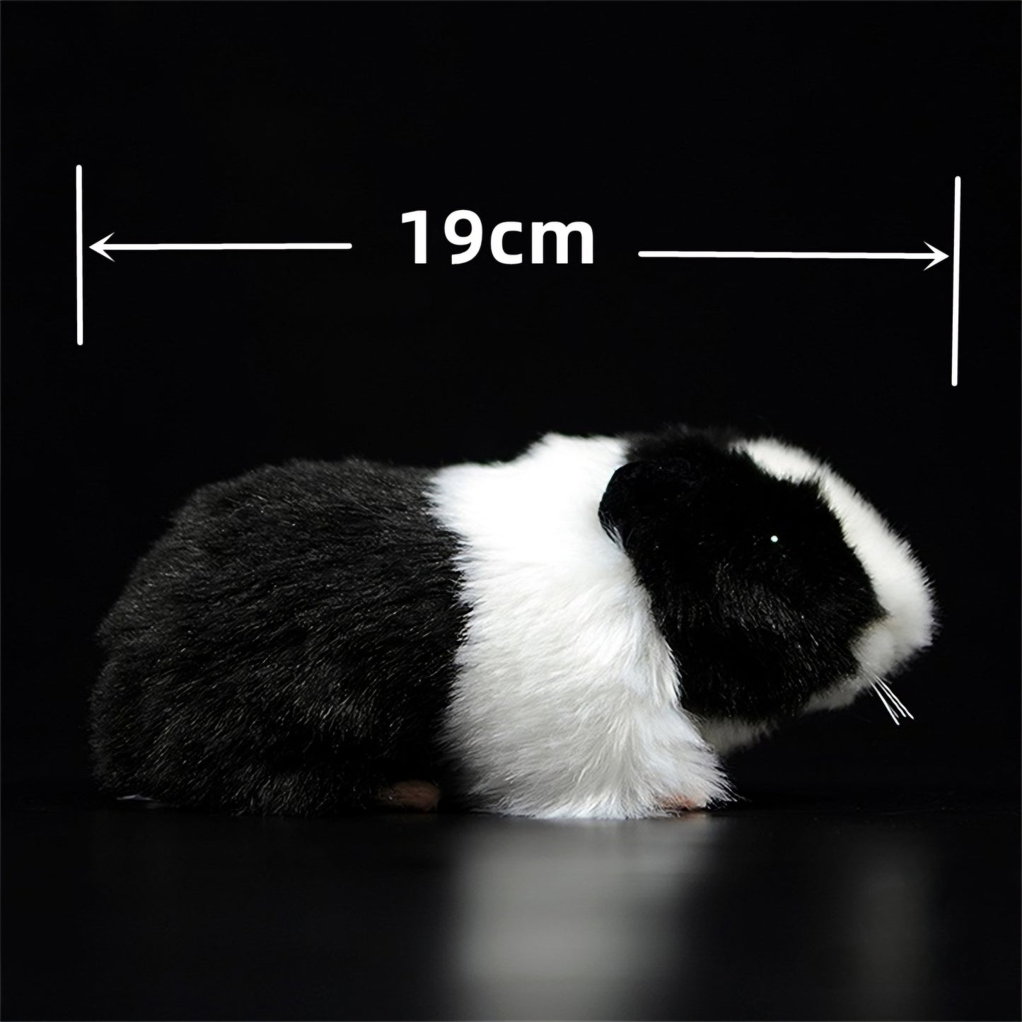 Realistic Black Guinea Pig Plush