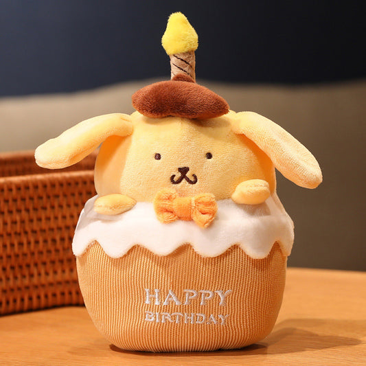 Kawaii Bunny Birthday Cake Plush