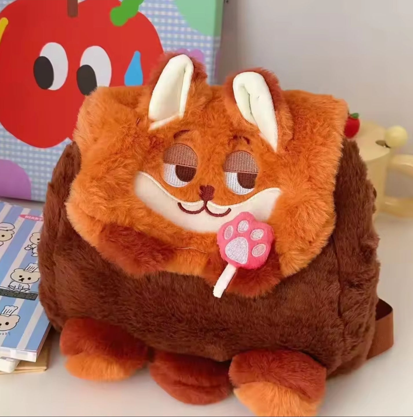 Cute Cartoon Fox Plush Bag